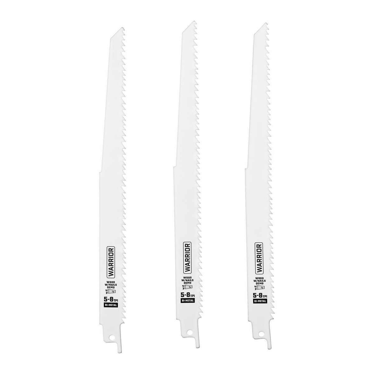 6 in. 9 in. Bi-Metal Reciprocating Saw Blade Set, 15-Piece U3956