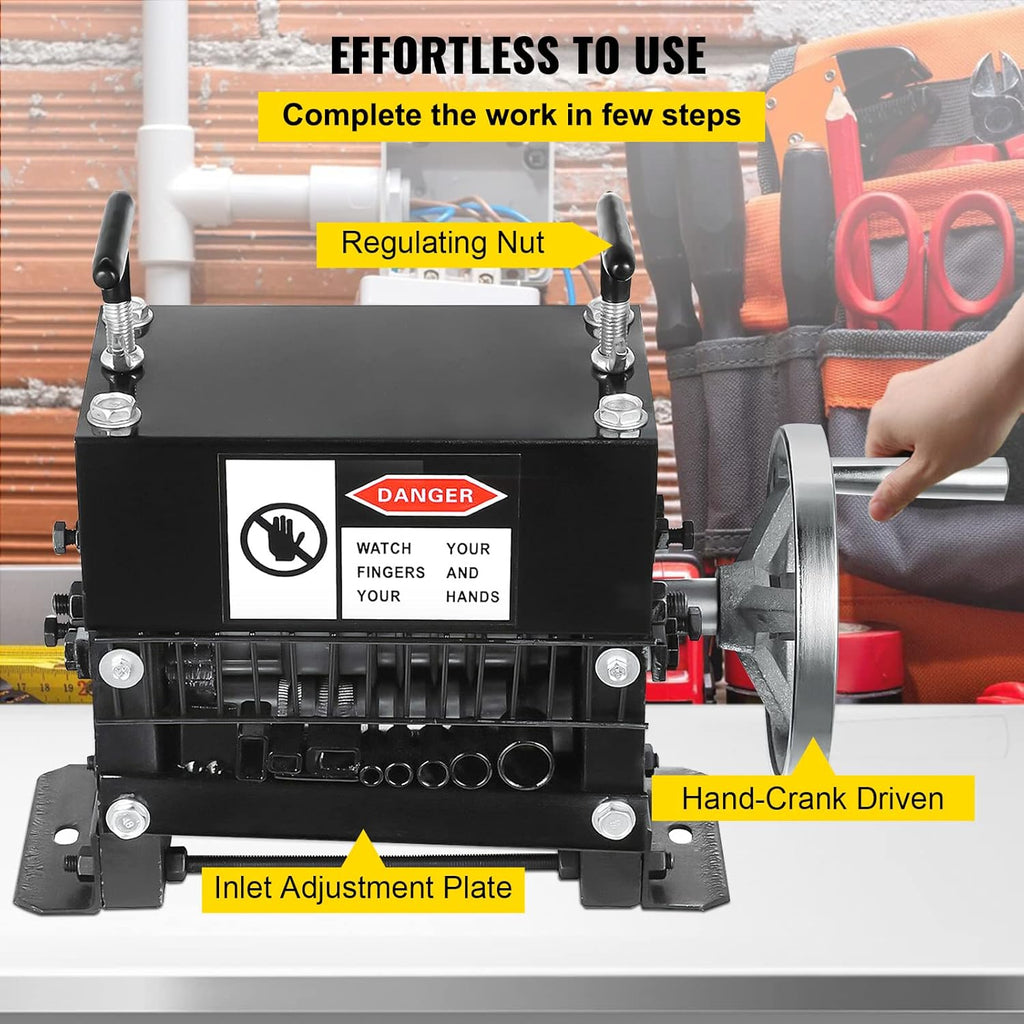 1.5-20mm 7 Channels Manual Hand Cranked Wire Stripping Machine X954169