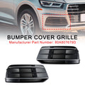 Front Bumper Cover Grille Bezel Insert for Audi Q5 2018-2022 Black/Chrome I499