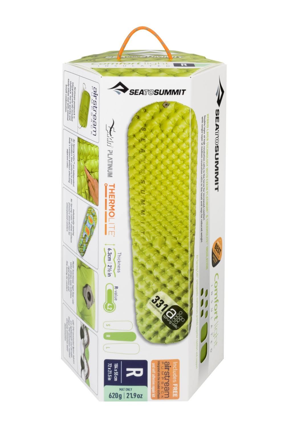 Comfort Light Insulated Sleeping Pad, Green, Small A23710