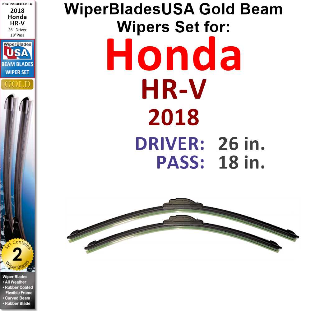 Set of 2 Beam Wiper Blades W9476