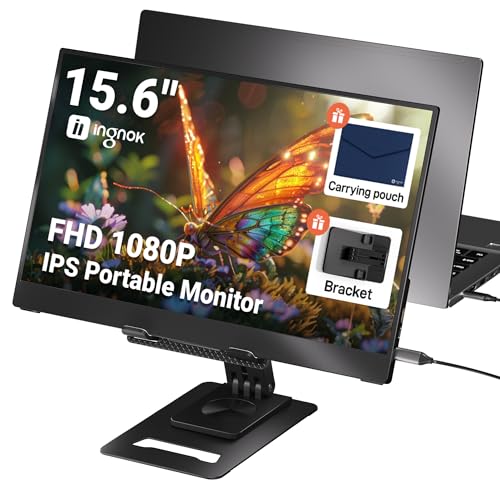 15.6 Inch FHD IPS Portable Monitor with Adjustable Stand T831675