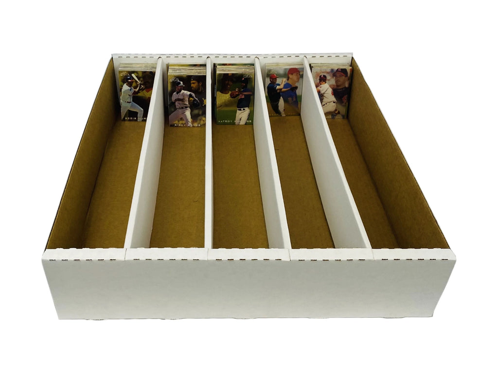 25 - 5000ct 5-Row Cardboard Trading Card Storage Boxes T675
