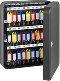 Black Steel Wall Mounted Key Cabinet with Lock (120 positions) F20175