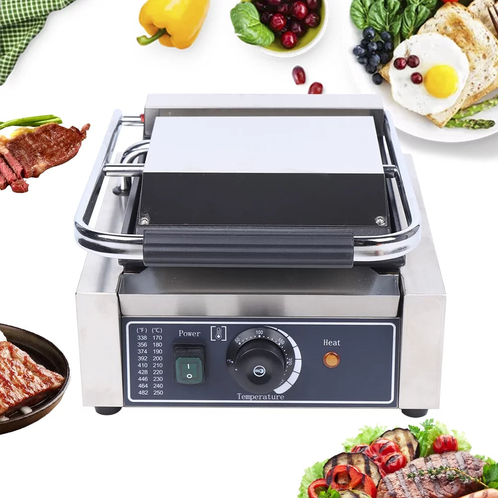 1.8KW Single Panini Press Sandwich Maker J522