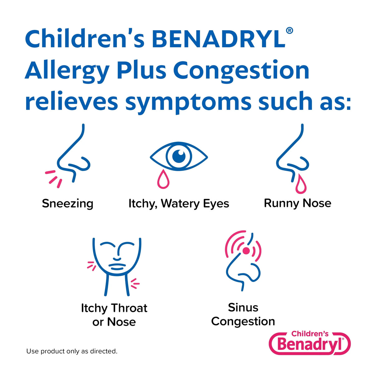 Children's Allergy Plus Congestion Relief Liquid, Grape, 4 fl. oz M81853