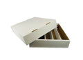 25 - 5000ct 5-Row Cardboard Trading Card Storage Boxes T675