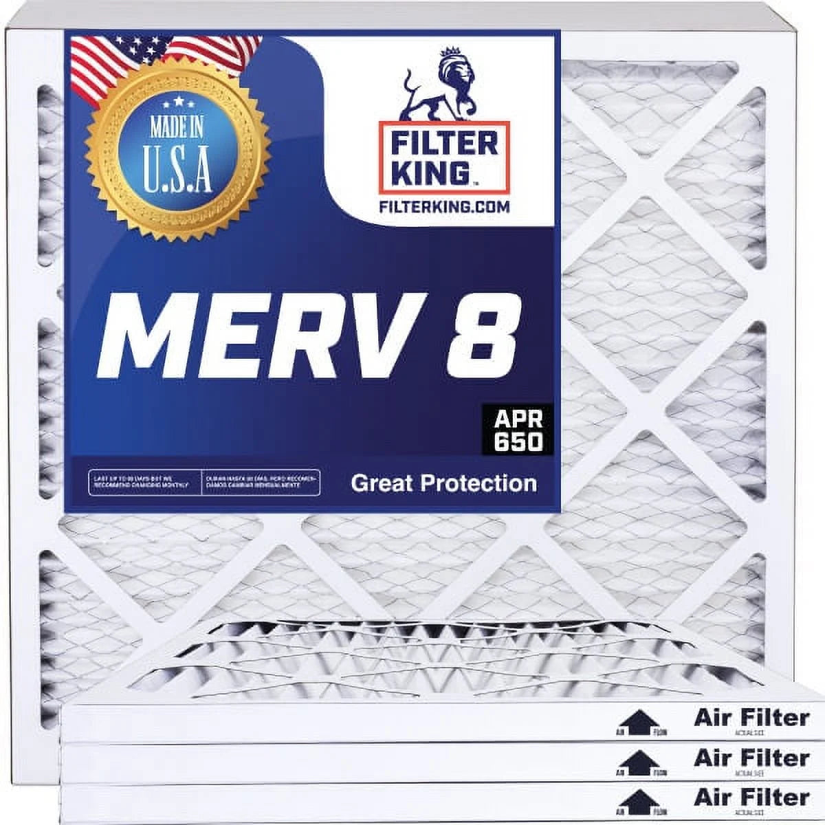 8x66x1 MERV 8 Pleated HVAC Air Filter 4-Pack C44096