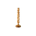 Olive Wood Winding Candle Holder A657764