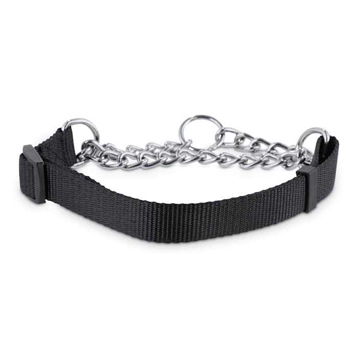 Check Nylon & Chain Dog Collar Q720860