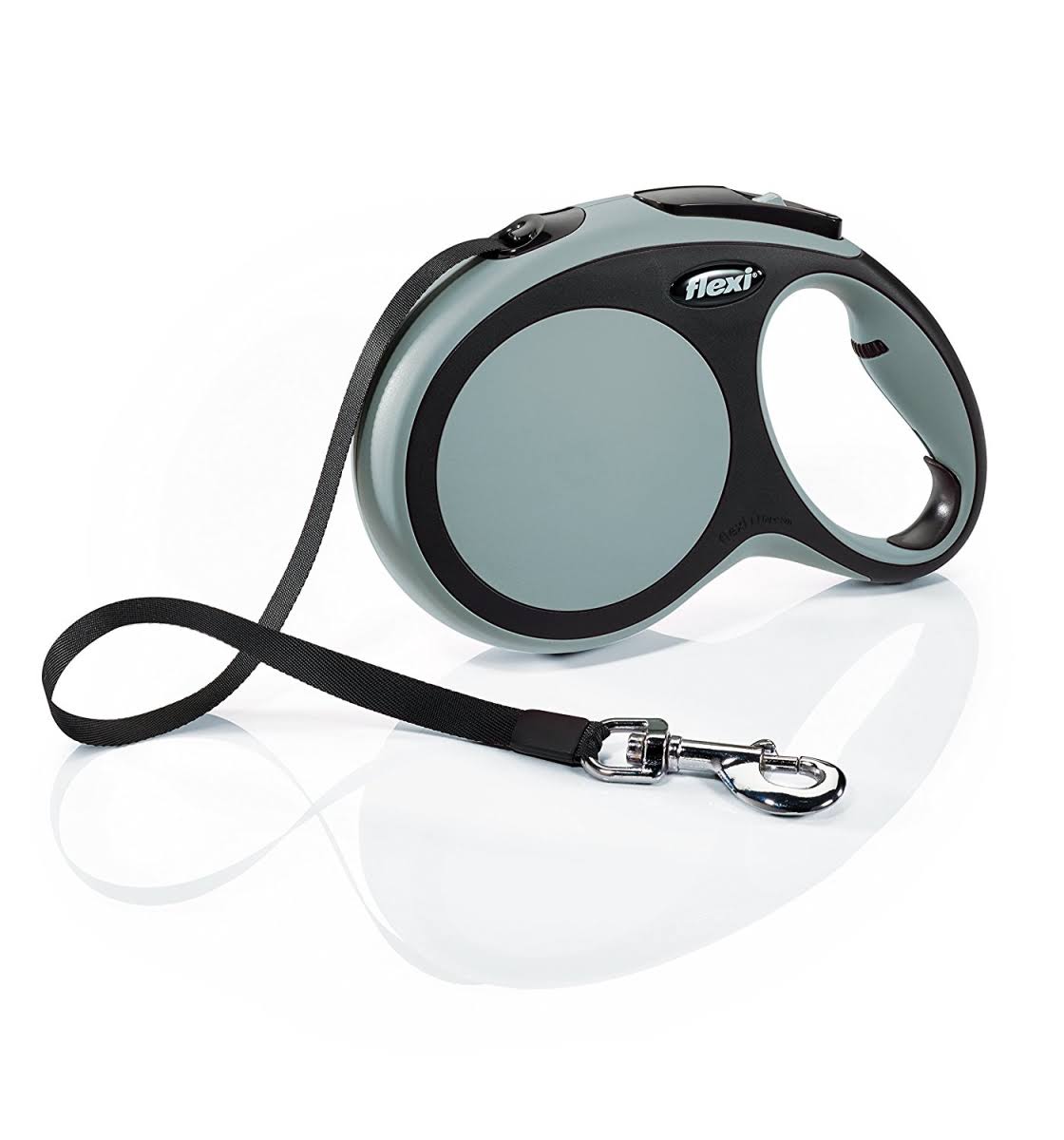 Large Grey Retractable Tape Leash O70720