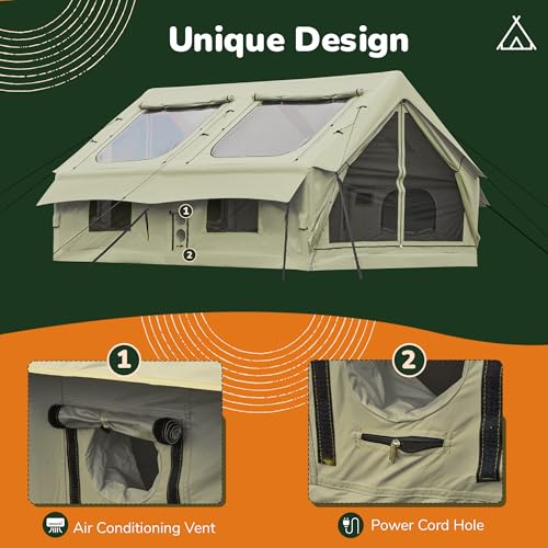 Inflatable Camping Tent with TPU Skylight U507