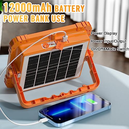 100W LED Solar Work Light, 10000LM Magnetic Worklight, IP66 Waterproof R99546