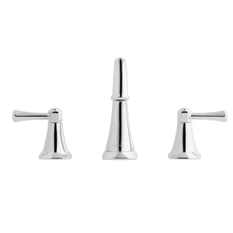 8 in. Widespread Double-Handle High-Arc Bathroom Faucet Polished Chrome T787