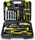 61-Piece Mechanic Tool Set with Plastic Tool Box Storage Case F27200