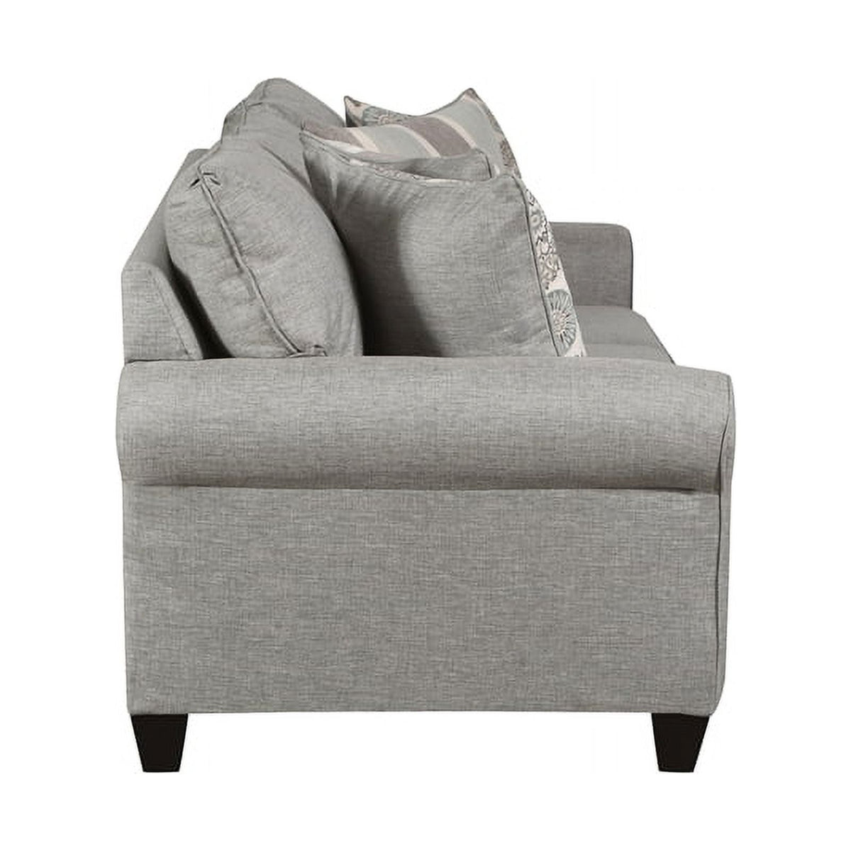 Gray Sofa with Accent Pillows J3325