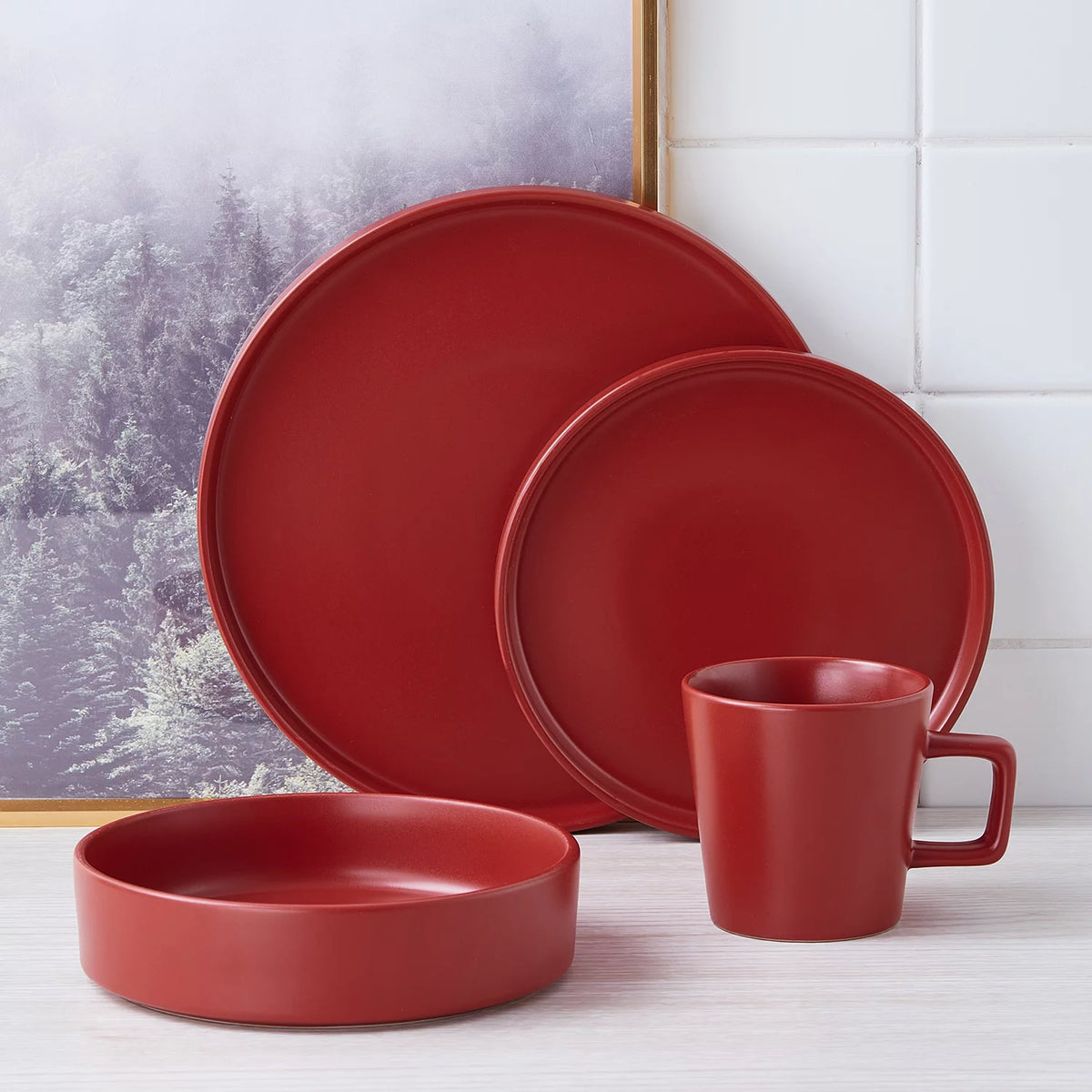 32-Piece Stoneware Dinnerware Set Q48483