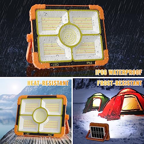 100W LED Solar Work Light, 10000LM Magnetic Worklight, IP66 Waterproof R99546