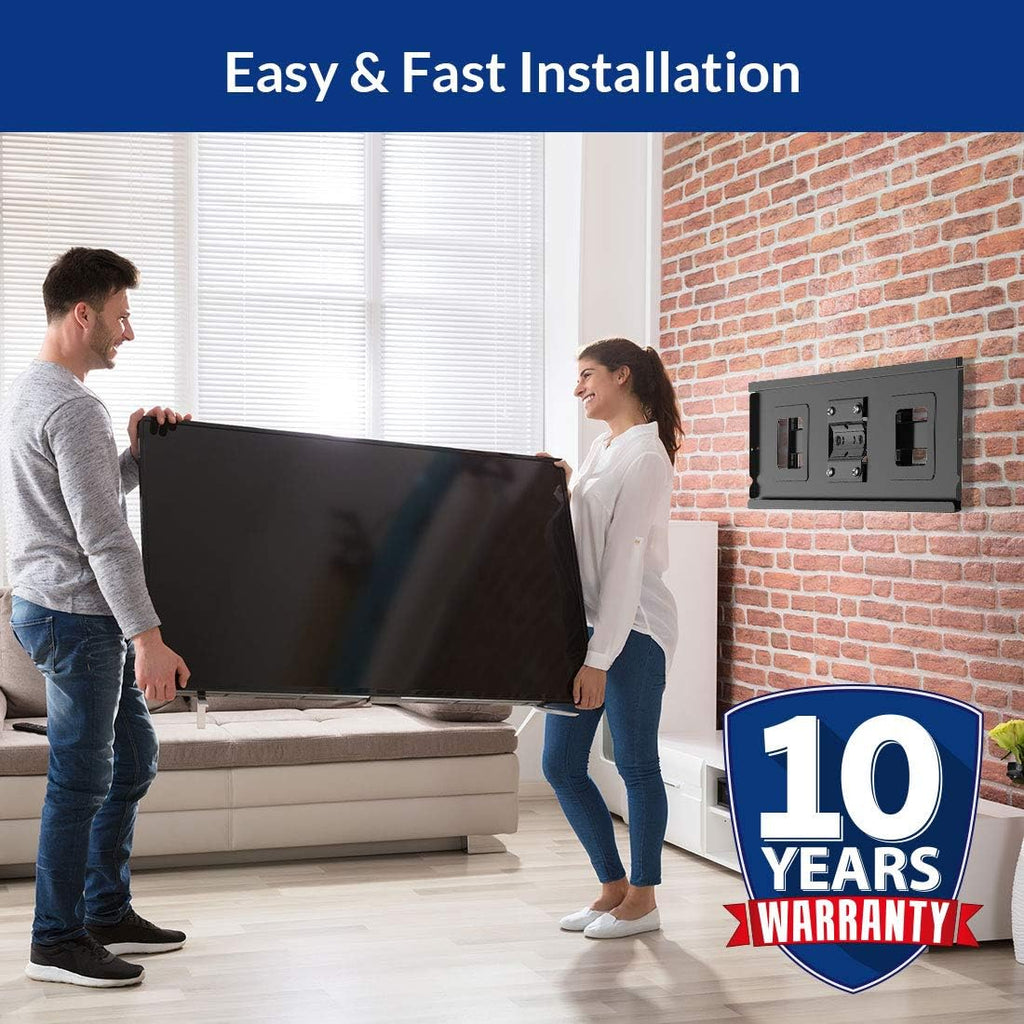 32-70 Inch Articulating Full Motion Swivel Tilt TV Wall Mount Bracket 18 Inches Arm Max VESA 600x400mm 132 lbs with 10ft HDMI Cable Pack of 2 Q75626