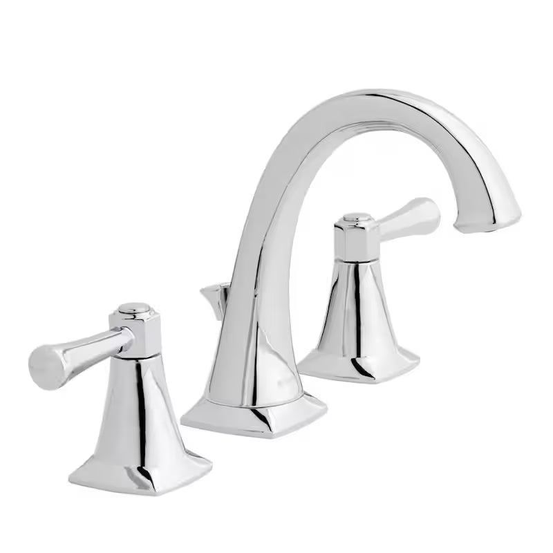 8 in. Widespread Double-Handle High-Arc Bathroom Faucet Polished Chrome T787