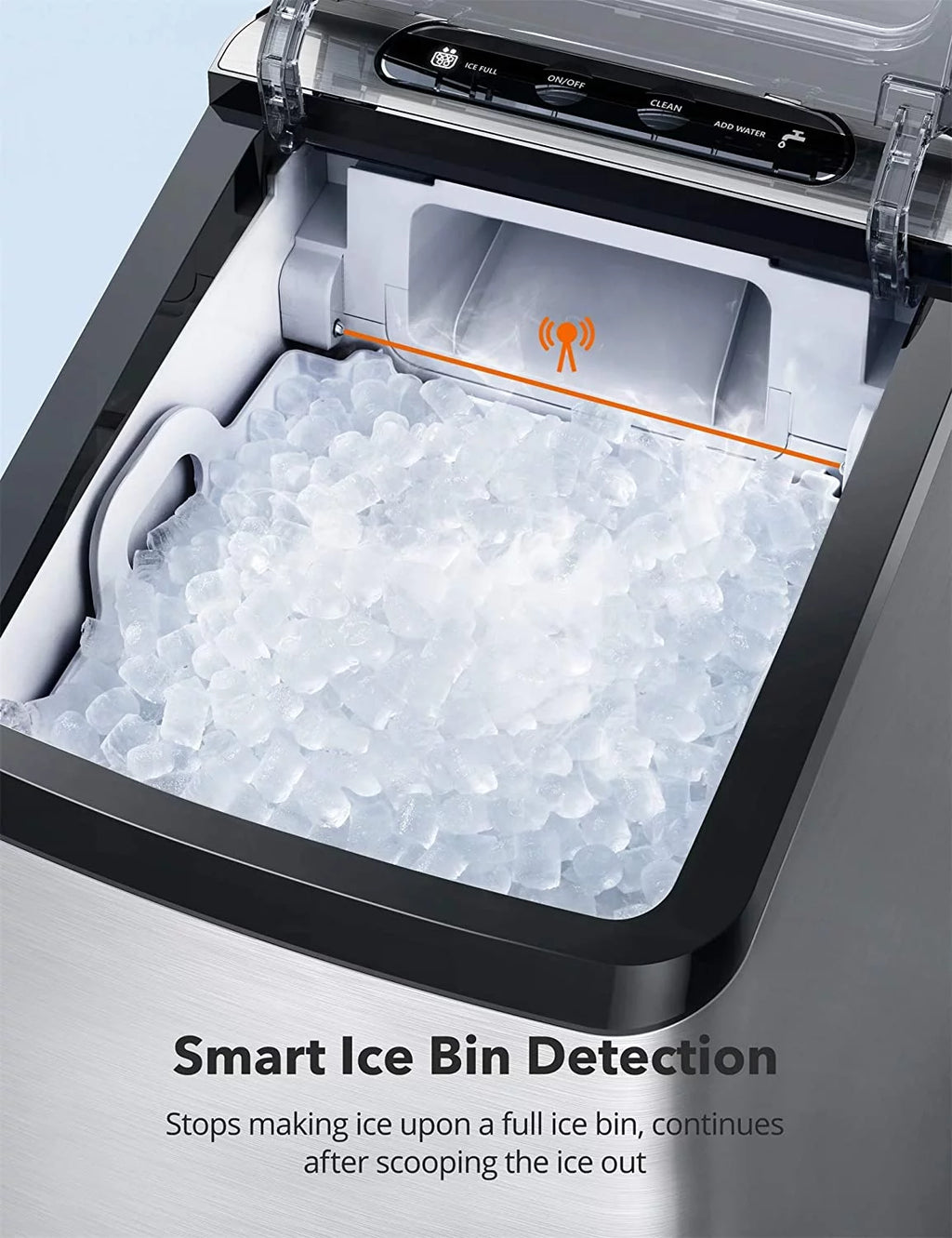 Countertop Stainless Steel Nugget Ice Maker D44245