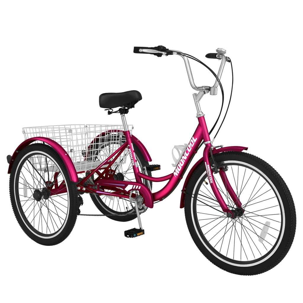 3 Wheel Folding Tricycle 7 Speed Adult Trike R626