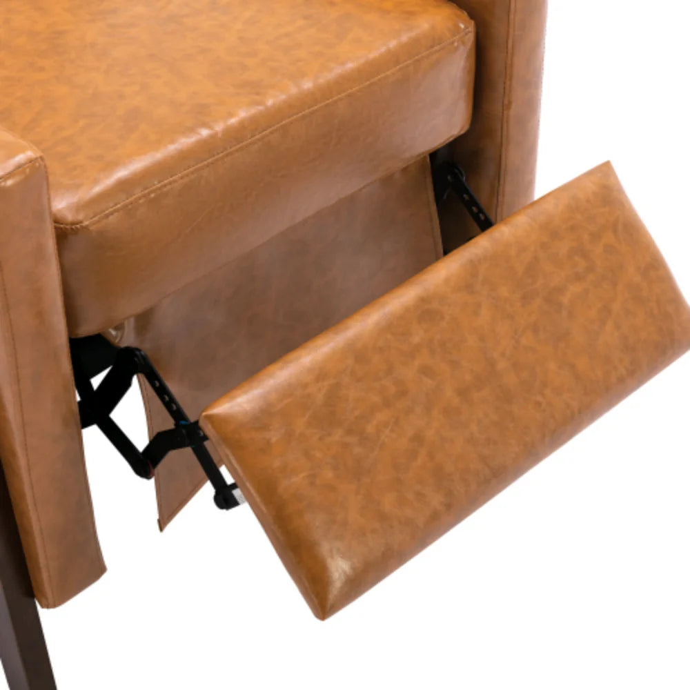 Brown PU Leather Recliner Chair F6870