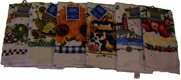 72 Printed Velour Kitchen Towel D7074