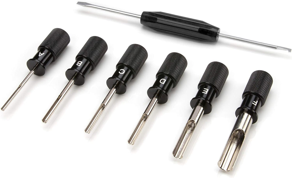 7-Piece Deutsch Terminal Tool Kit with Wedge/Removal Tool and Screwdriver B1888