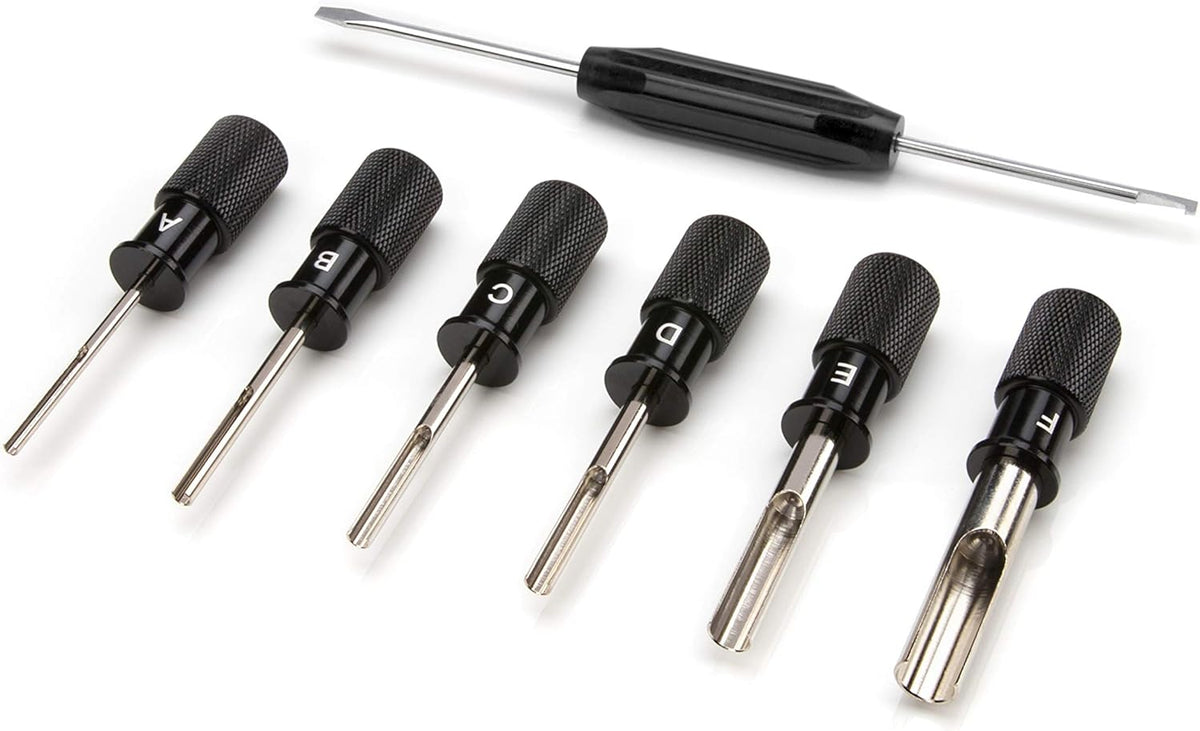 7-Piece Deutsch Terminal Tool Kit with Wedge/Removal Tool and Screwdriver B1888