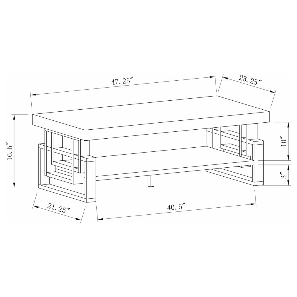 High Glossy White Coffee Table X8278