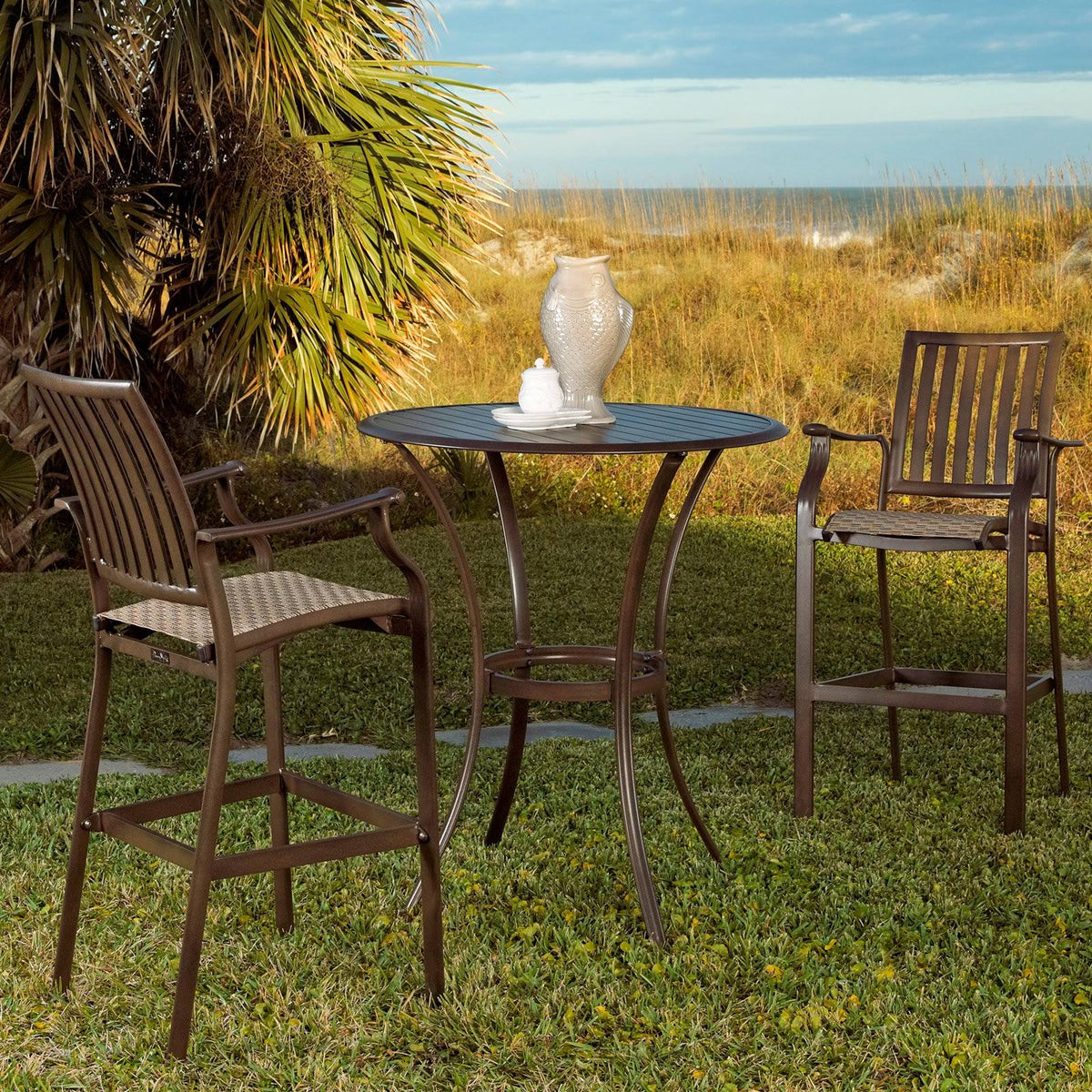 3-Piece Slatted Pub Table Set R7773