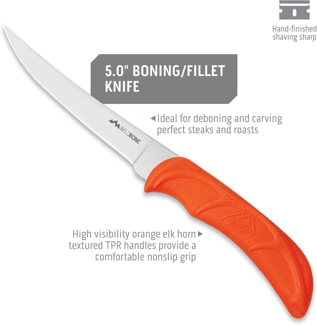 8-Piece Hunting Knife Set with Hard-Side Carry Case J668298
