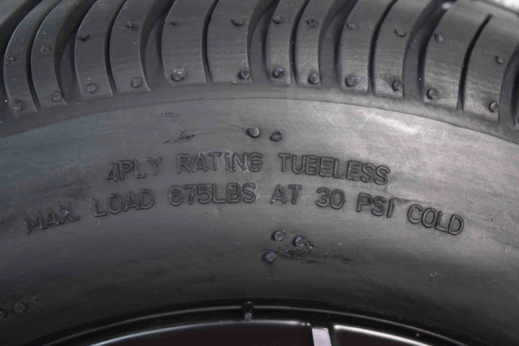 205/50-10 Golf Cart Turf Tire & Black Wheel Kit Z862