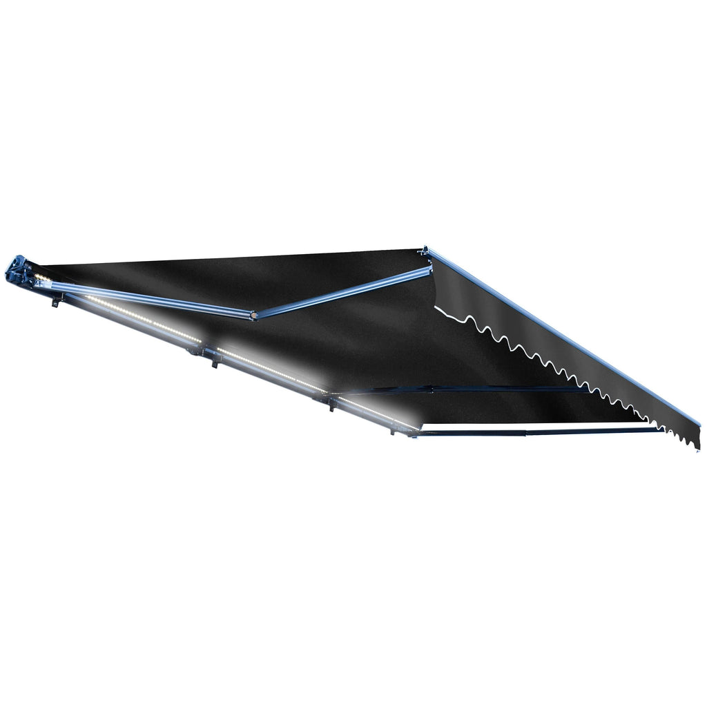 Motorized Retractable Awning Black Y83559
