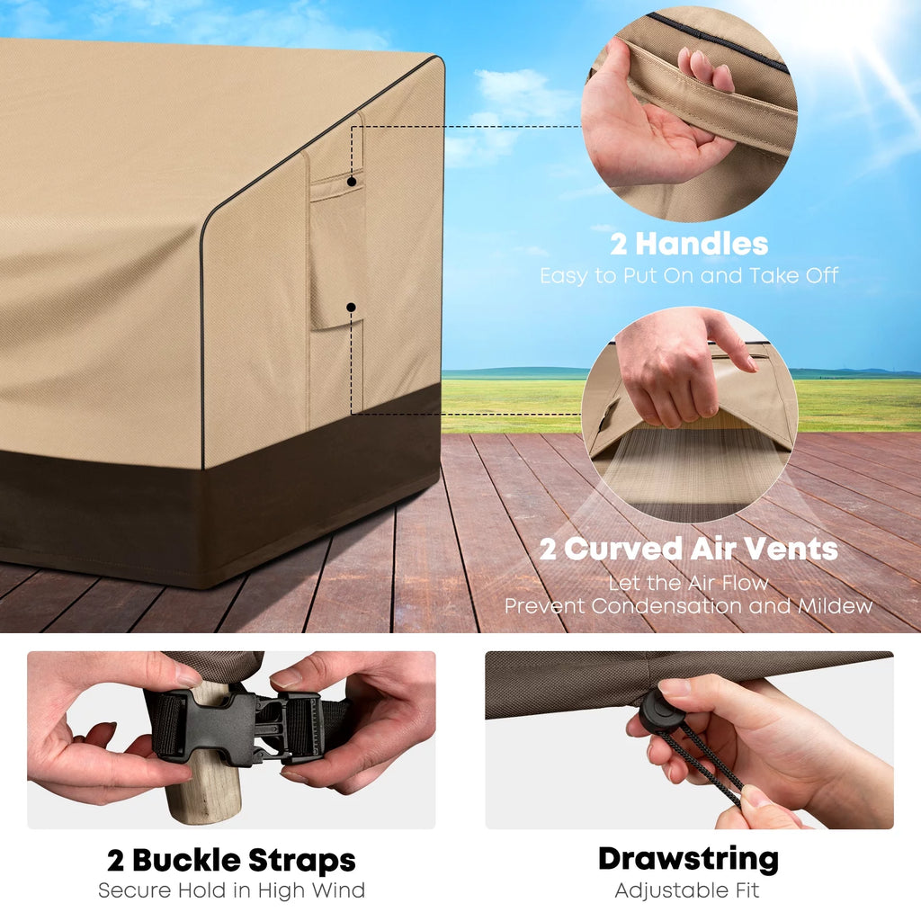 Waterproof 600D Heavy Duty Patio Furniture Cover W385