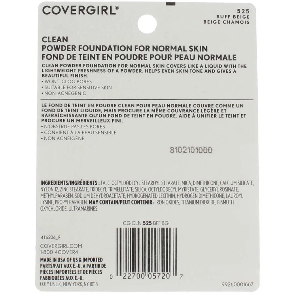 Powder Foundation Compact 525 Buff Beige .41Oz I89602