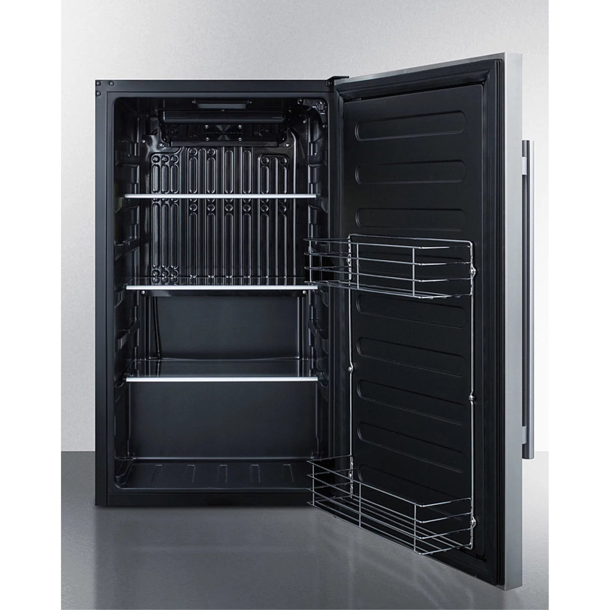 ADA Compliant 19" W All-Refrigerator with Stainless Steel Door and Lock O104315
