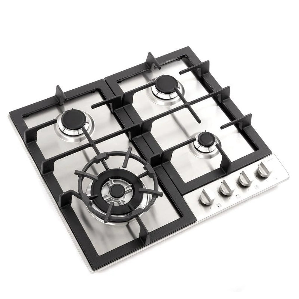 24 in. Stainless Steel Drop-In Gas Cooktop with 4 Burners P890519