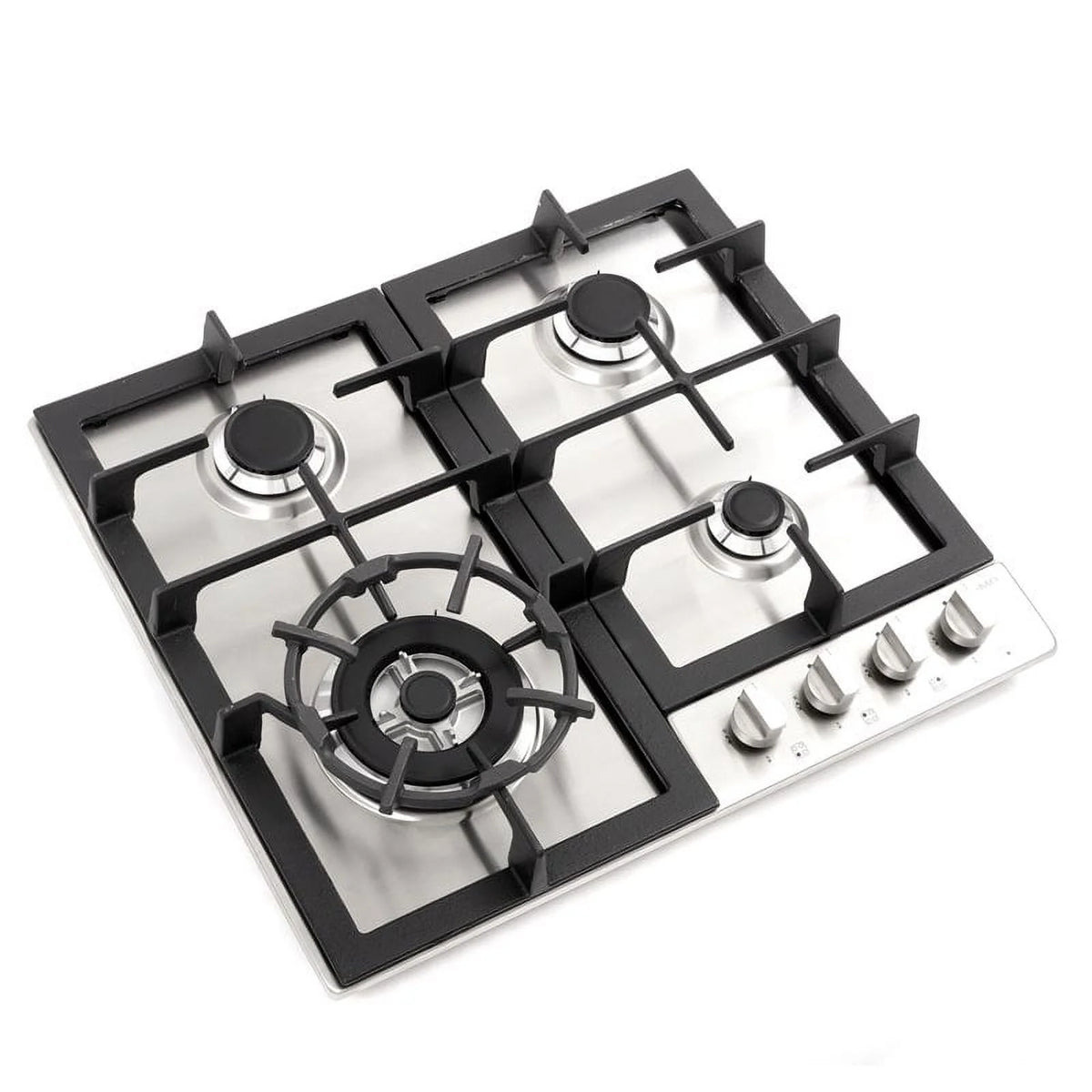 24 in. Stainless Steel Drop-In Gas Cooktop with 4 Burners P890519