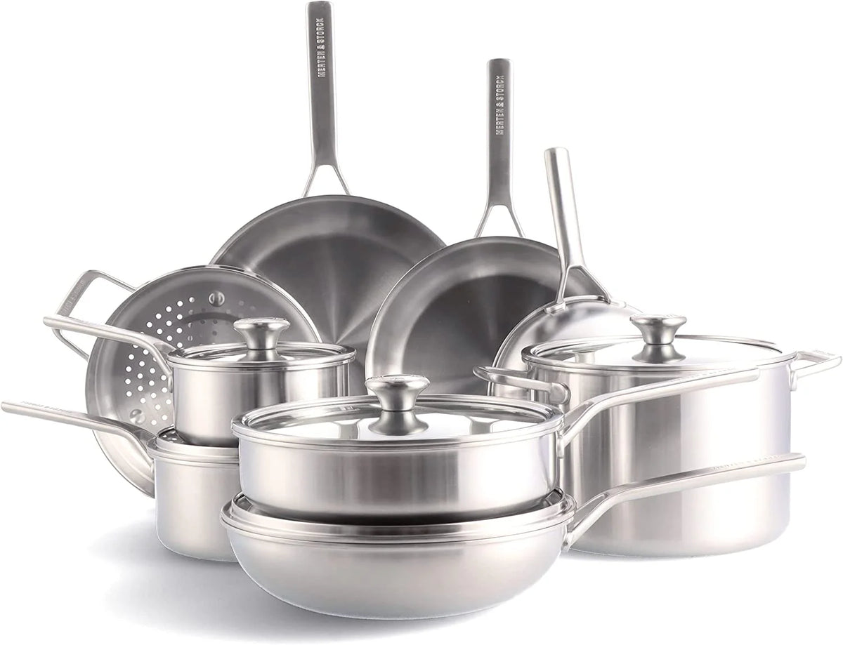14 Piece Stainless Steel Cookware Set S172