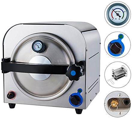 14L High Pressure Steam Autoclave Sterilizer Box Medical Sterilization Equipment 110V Class N D448
