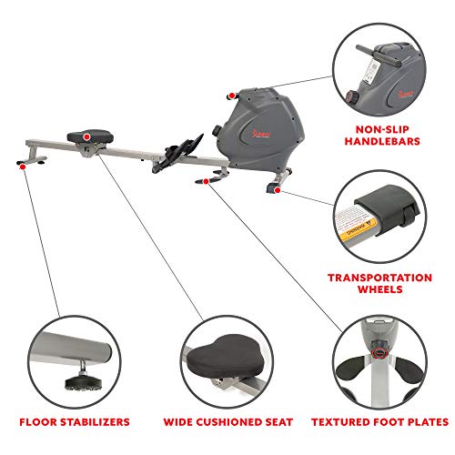 Magnetic Rowing Machine with Digital Monitor N8744