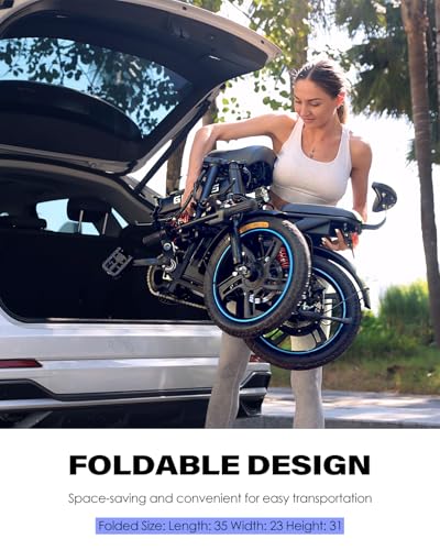 750W Folding Electric Bike with Removable Battery D401754