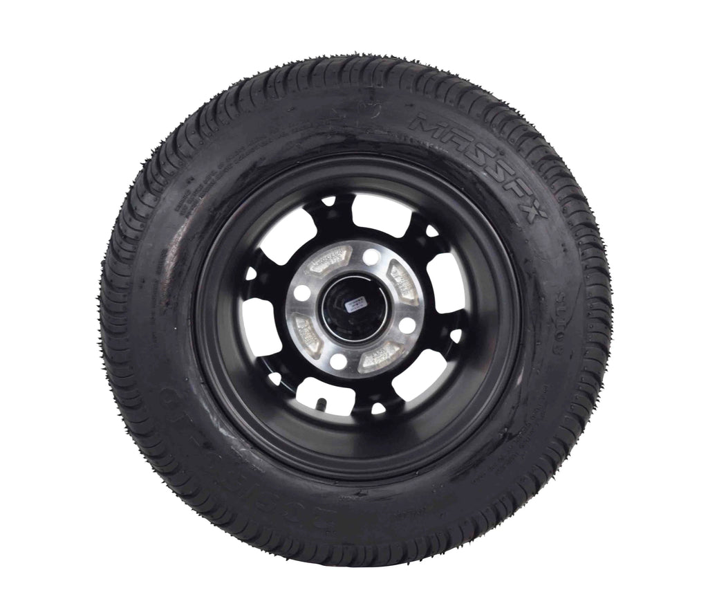 205/50-10 Golf Cart Turf Tire & Black Wheel Kit Z862