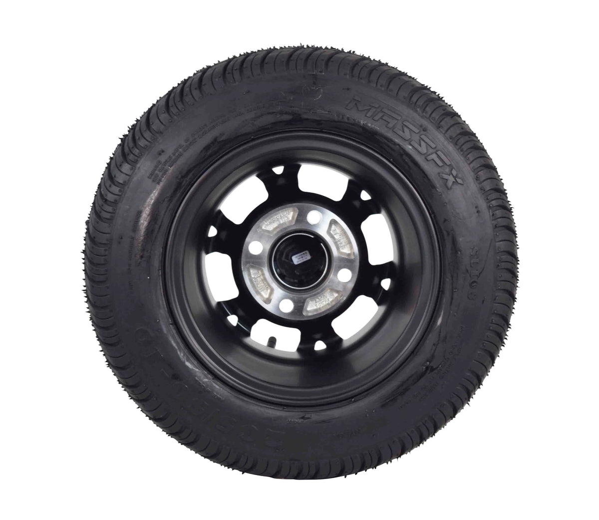 205/50-10 Golf Cart Turf Tire & Black Wheel Kit Z862
