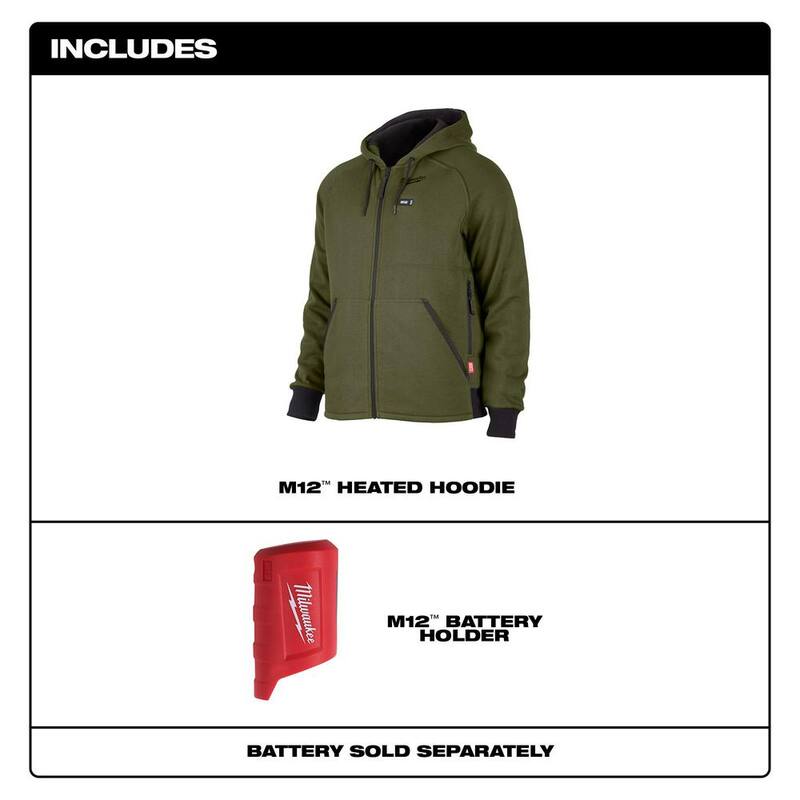 3X-Large Cordless Heated Jacket Hoodie V10256