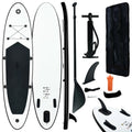 Inflatable Paddleboard Set Black and White M244682