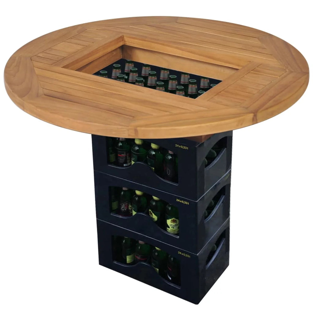 Crate Tabletop Teak 27.6" A728