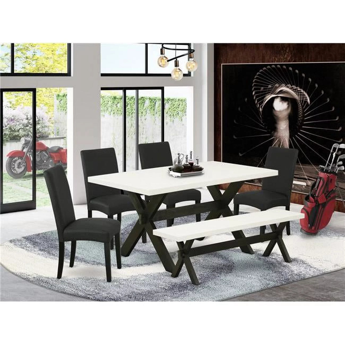 6-piece Wood Dinette Set Y249